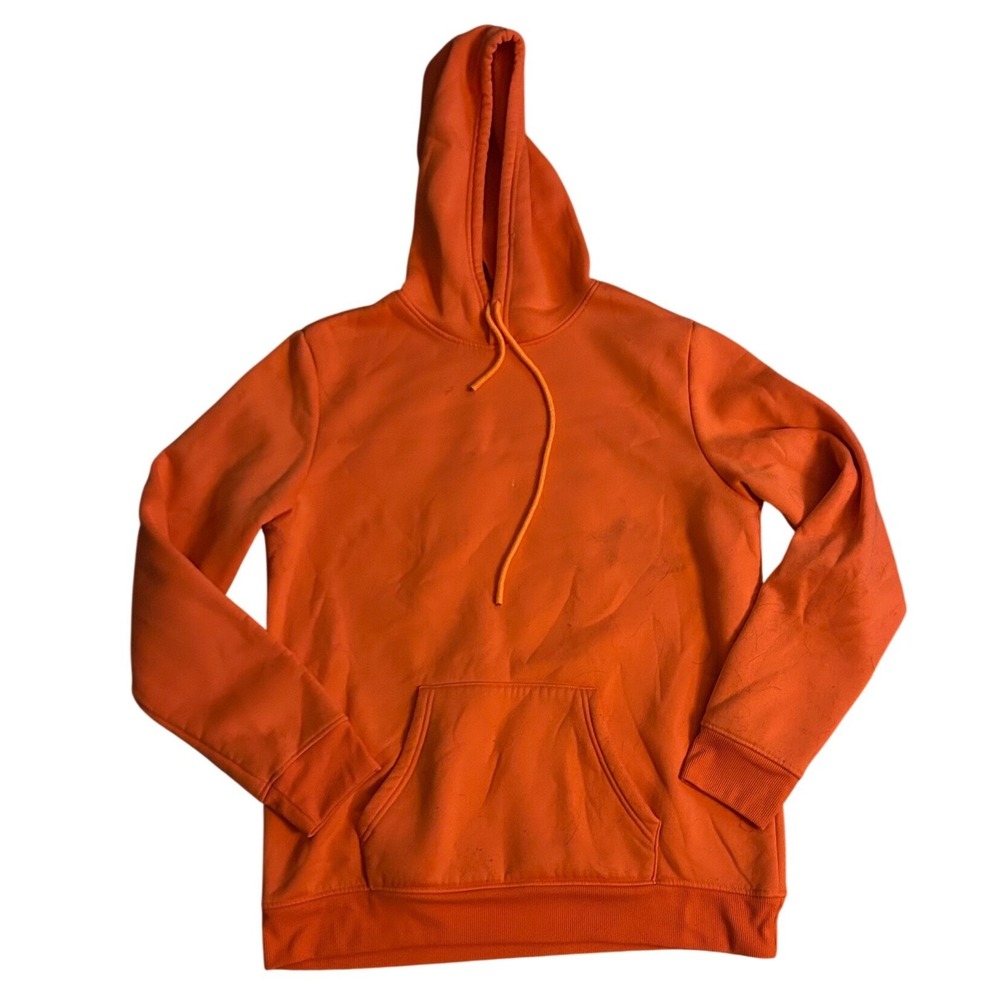 Space Jam Looney Tunes Graphic Hoodie Orange Mens Large Bugs Bunny Daffy Duck